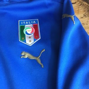 Men's 1/4 zip Puma Italia sweat top