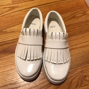 NEW ASOS fringe slip on sneakers 36