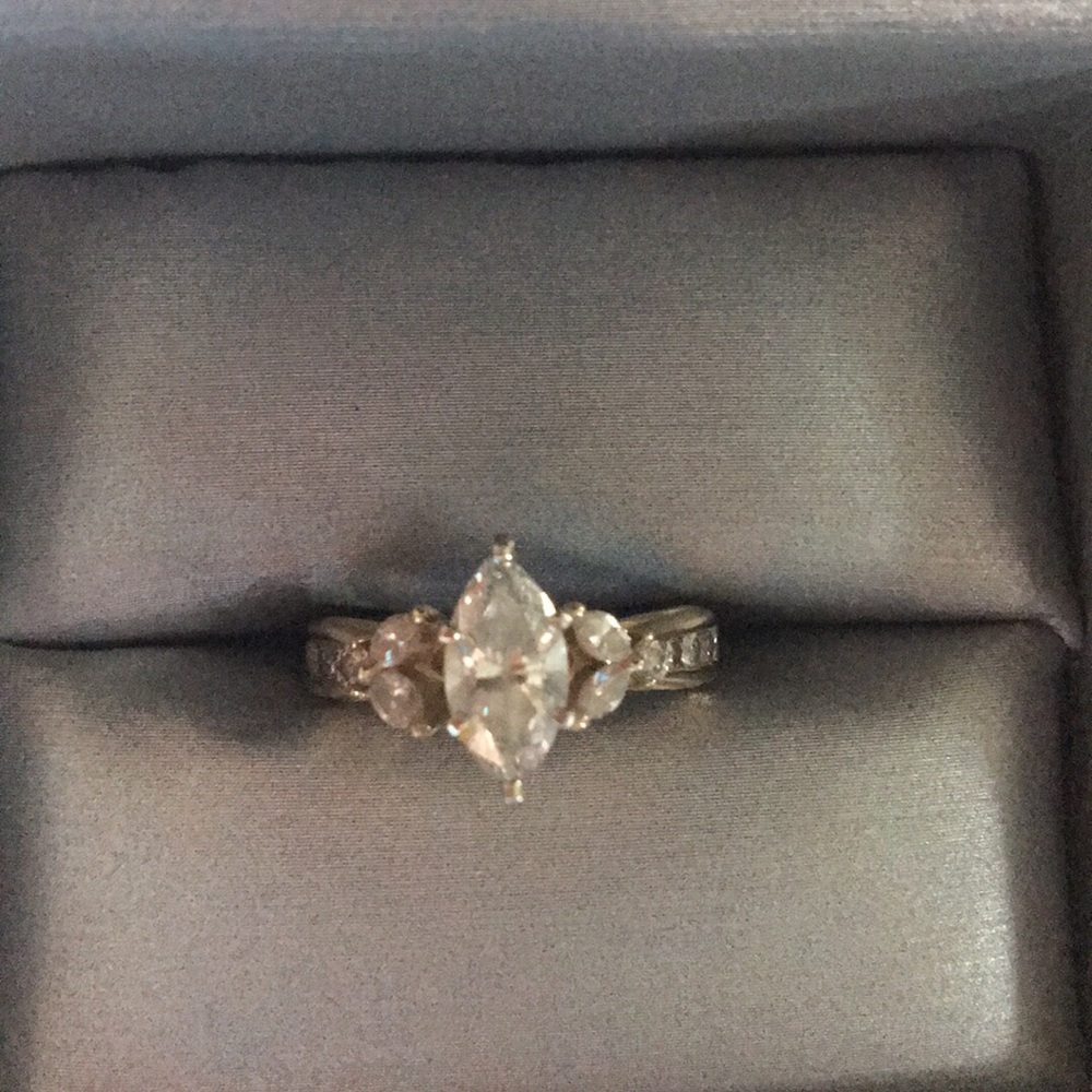 Yellow gold size 6 engagement ring