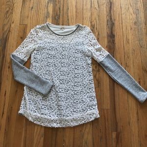 Sundance lace sweatshirt