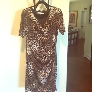 Evan Picone leopard print dress.