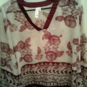 Long sleeve pink owl brand shirt