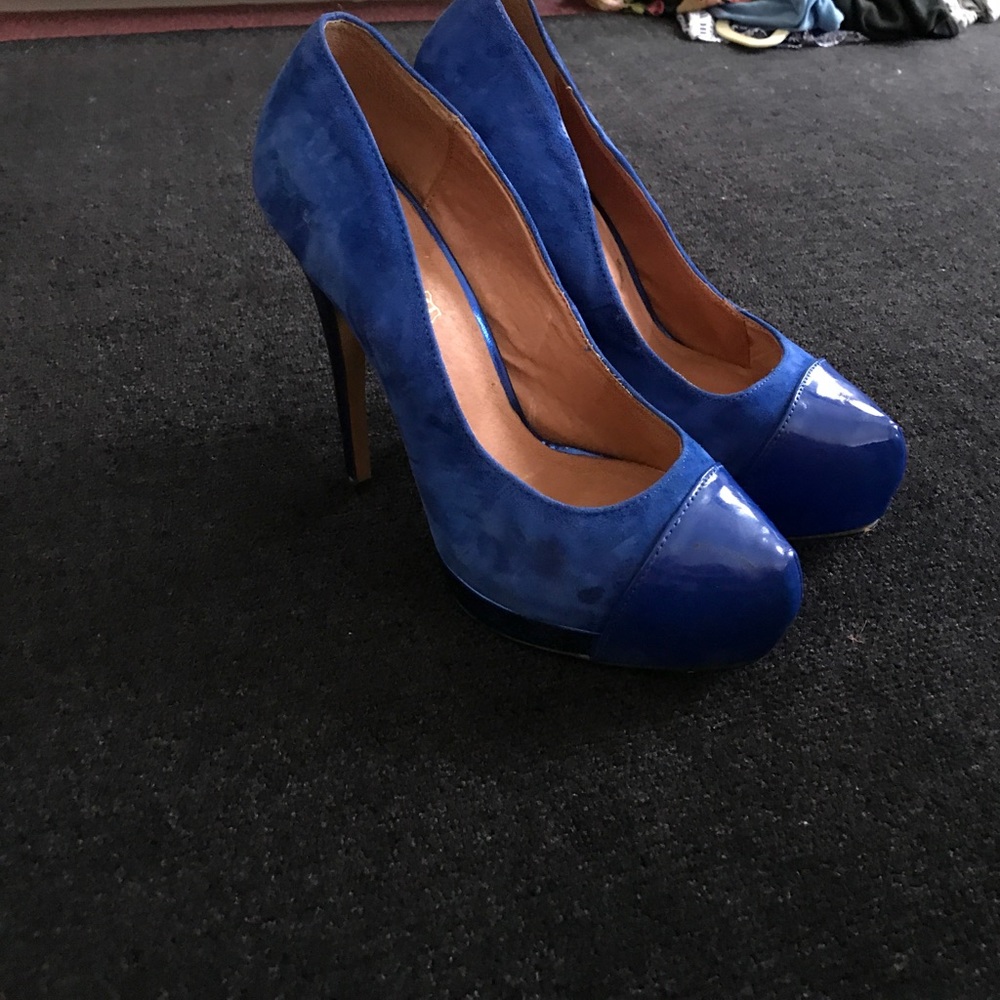 ALDO Royal Blue Heels - Picture 3 of 3