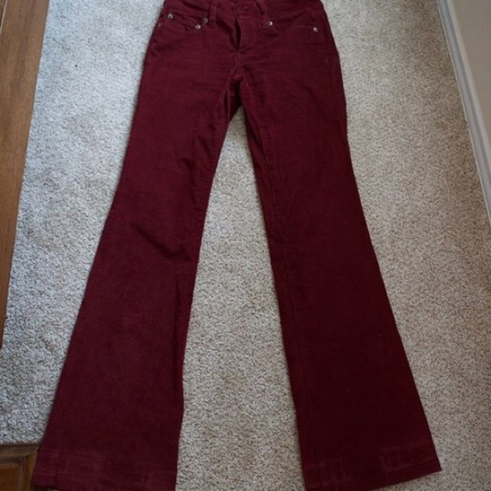 Maroon corduroy pants