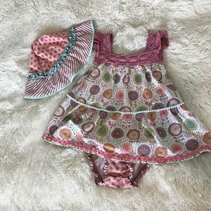 Matilda Jane One piece and matching hat