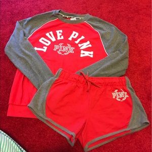 PINK Short Track Suit