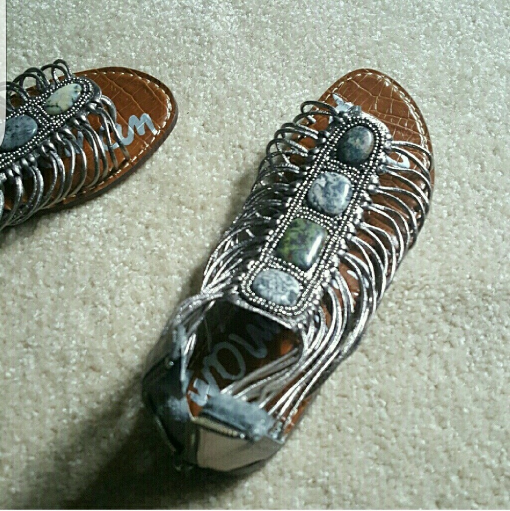 Sam Edelman Jeweled Gladiator Sandals 8.5