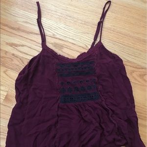 Maroon tank top