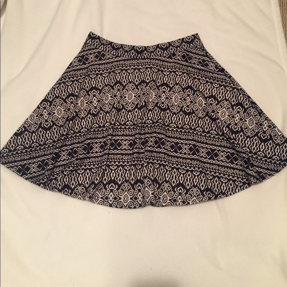 American rag Aztec print skater skirt