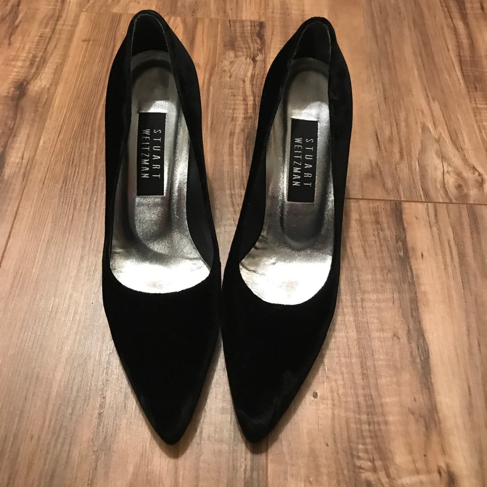 Velvet black Stuart Weitzman