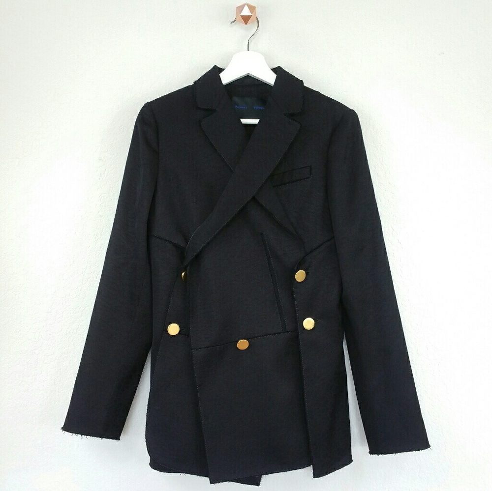 PROENZA SCHOULER asymmetric wool jacquard blazer - Picture 3 of 8