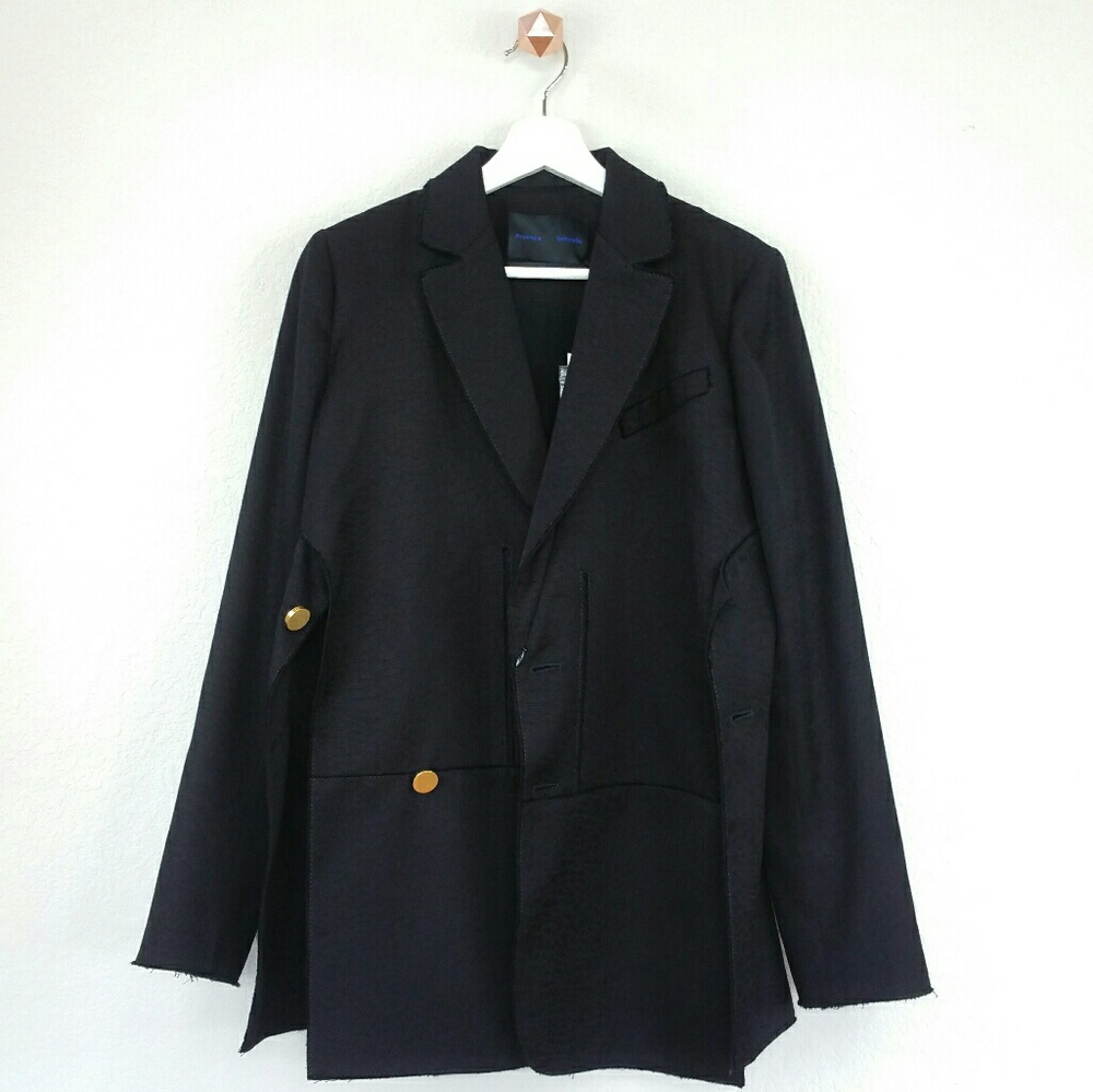 PROENZA SCHOULER asymmetric wool jacquard blazer - Picture 5 of 8