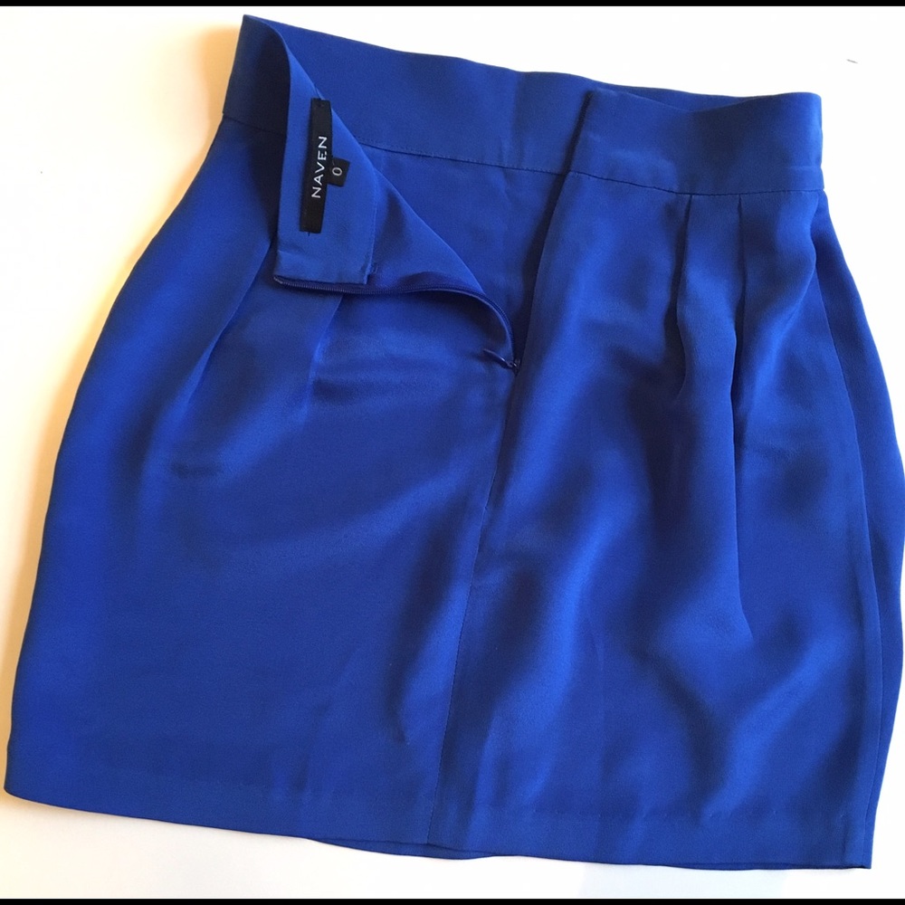 NAVEN Skinny Mini Silk Skirt