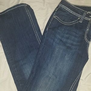 Thick stitched jeans