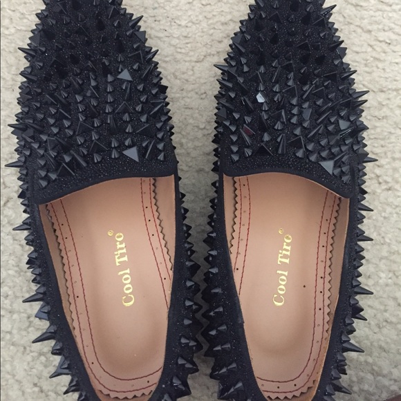European spiked loafers