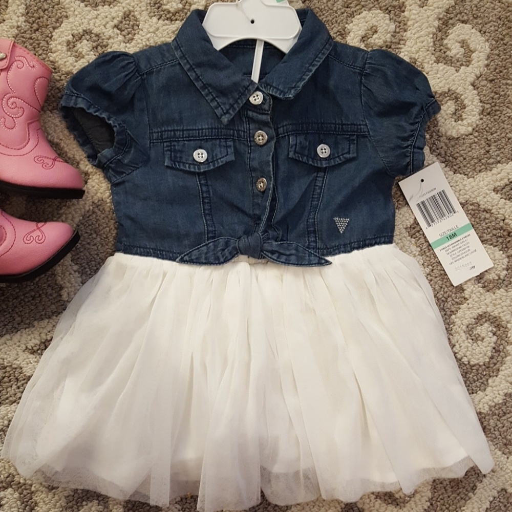 Guess toddler country denim dress