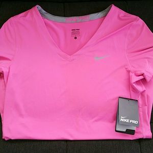 Nike Pro Pink Shirt