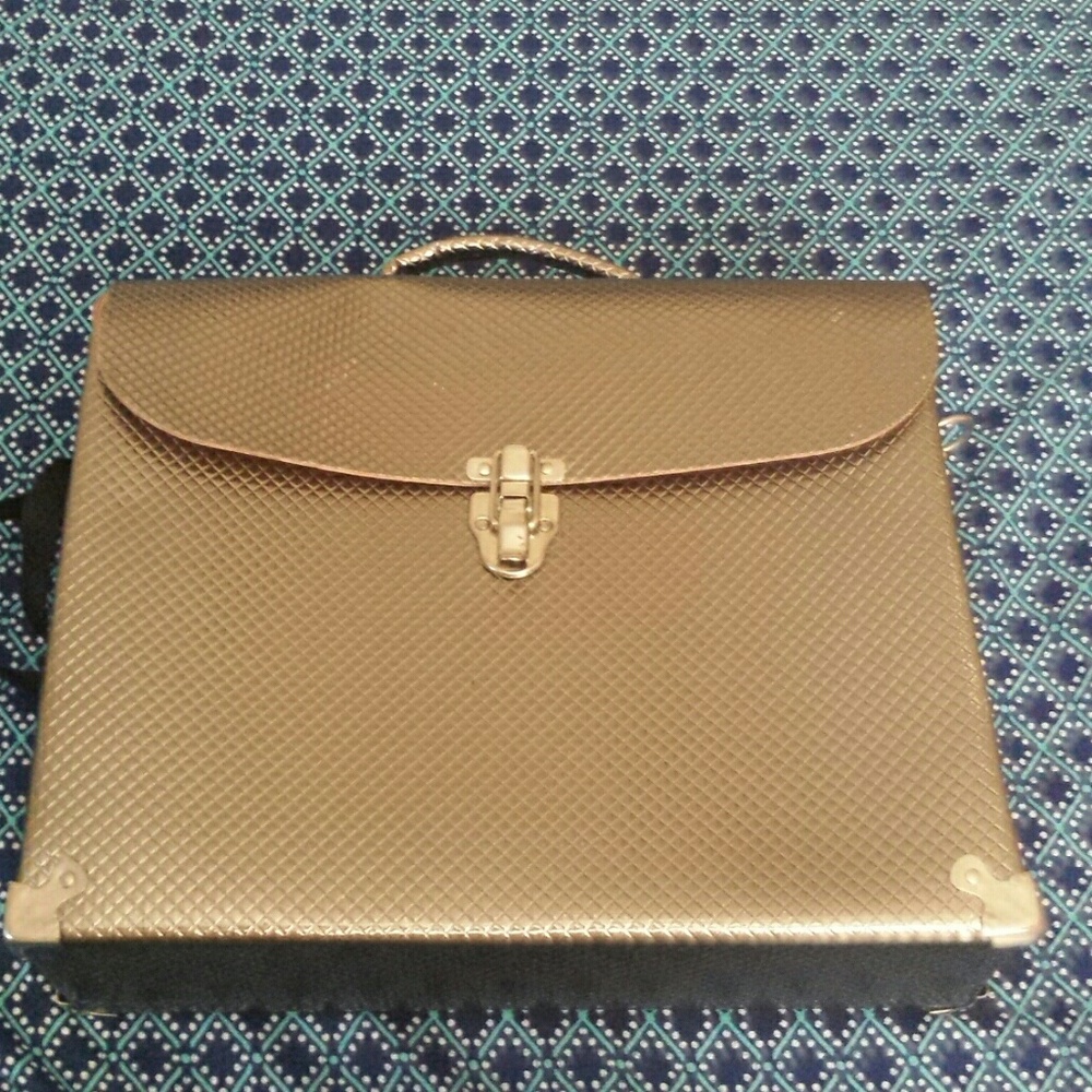Silver Briefcase bag