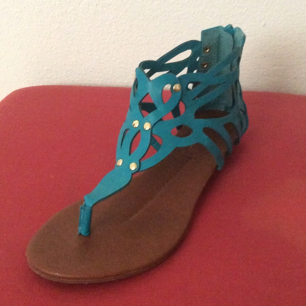 Turquoise sandals
