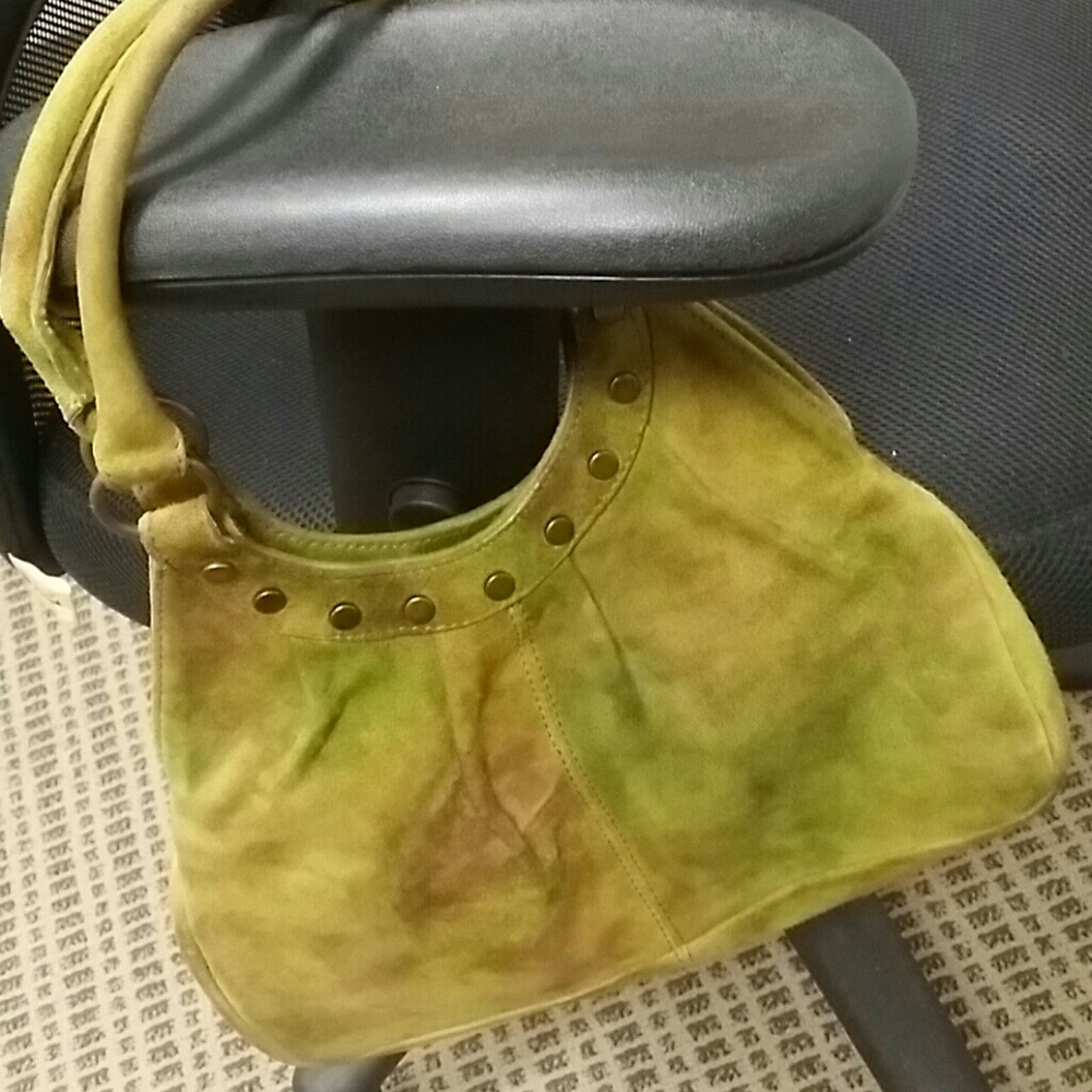 Suede Maurizio Taiuti  bag. Made in Italy.