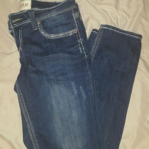Thick stitched jeans