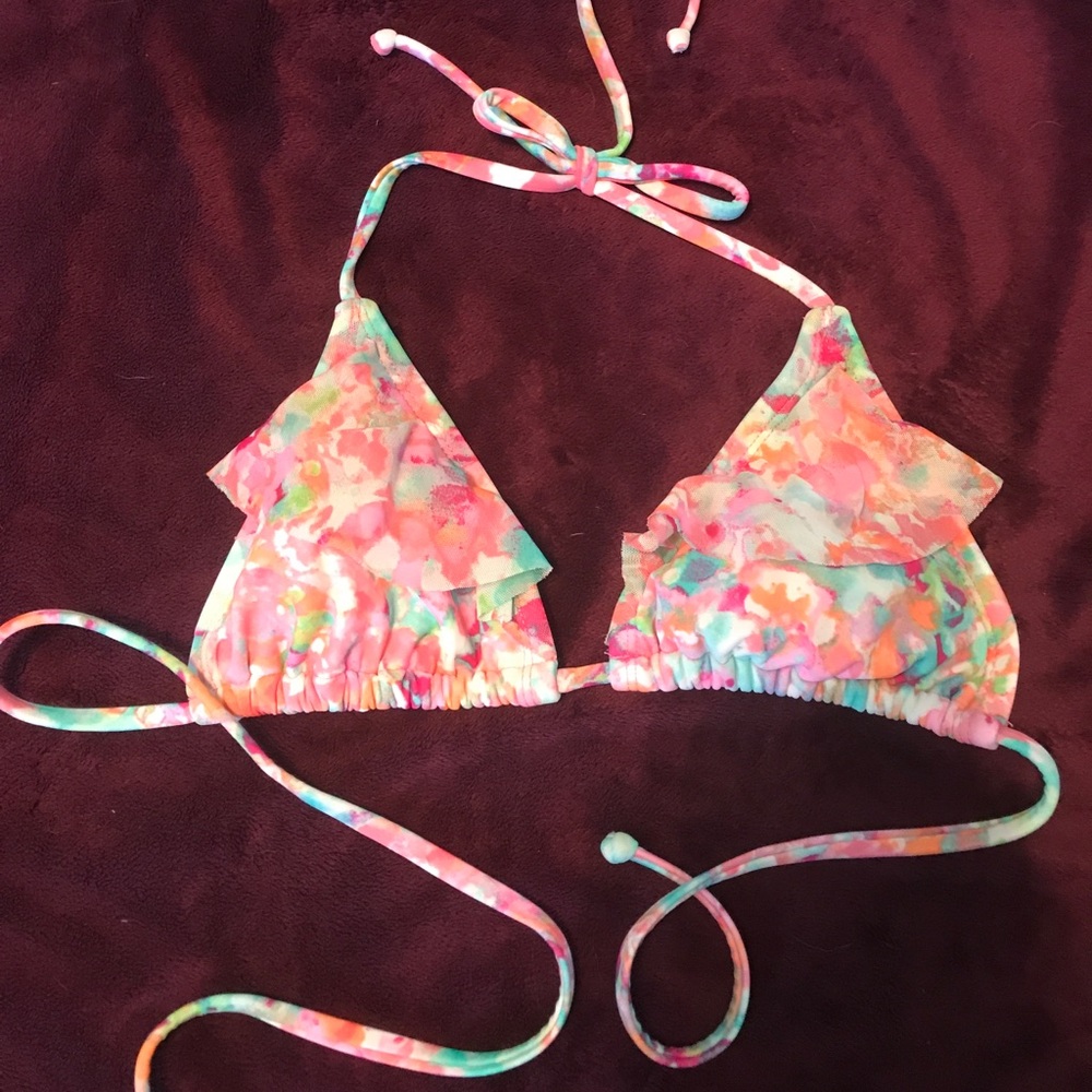 Cute multicolor string bikini top!