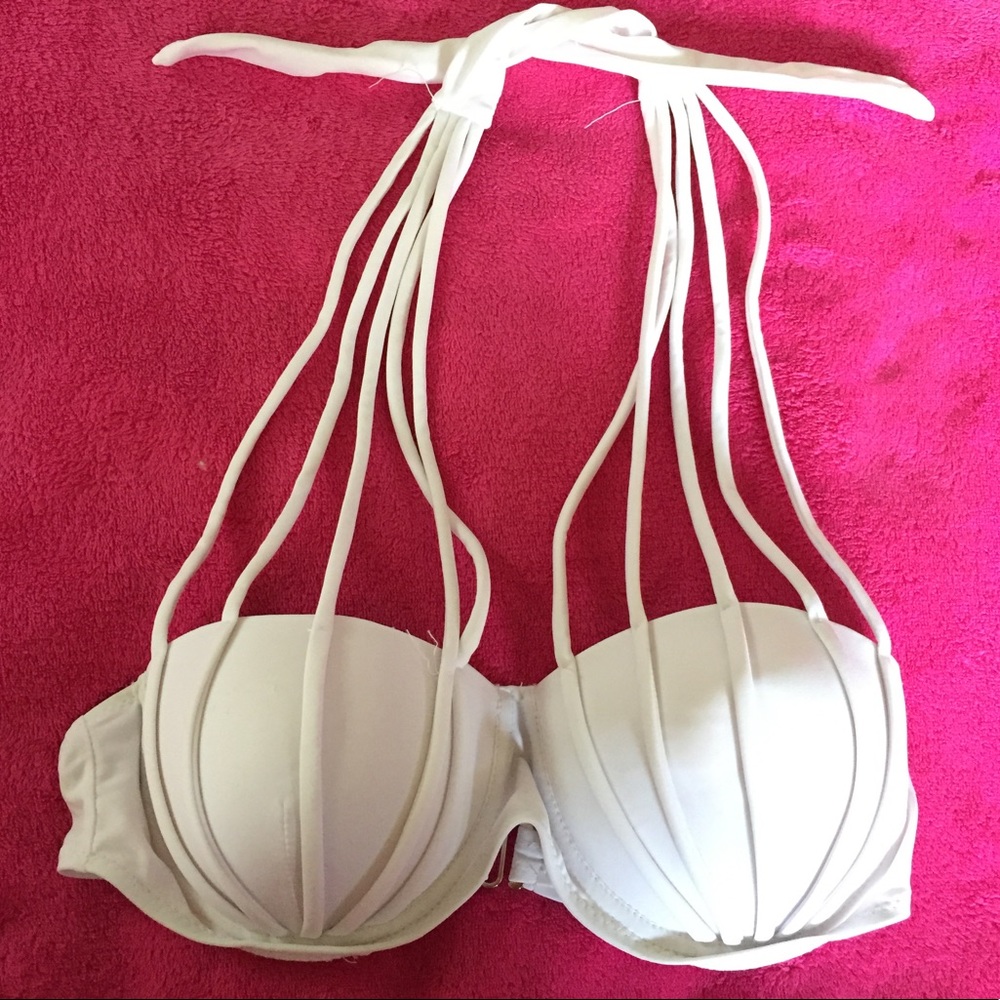 Super cute White bikini swim top