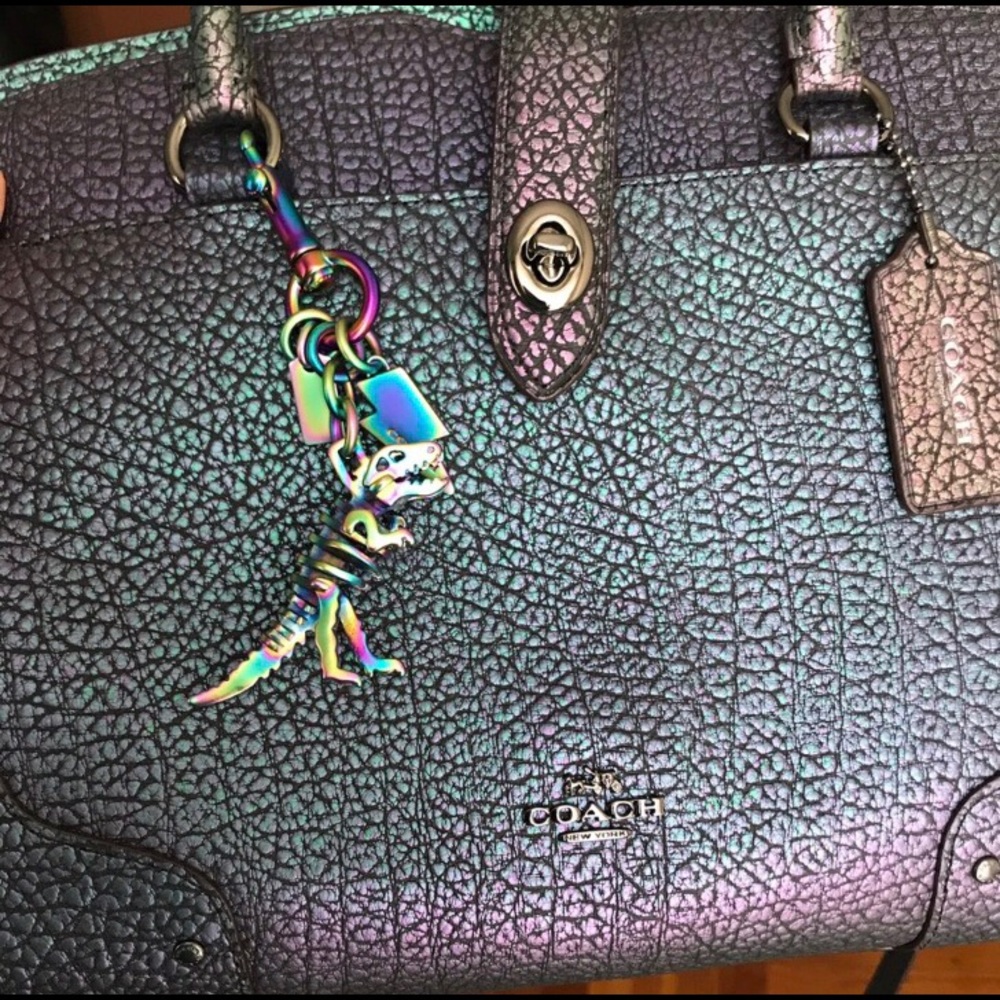 ❌SOLD OUT❌Coach Mercer 30 Hologram leather Satchel - Picture 5 of 7