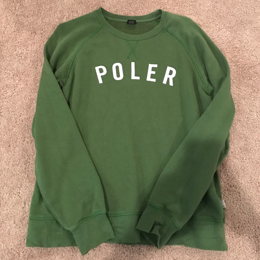 Green Poler crew neck