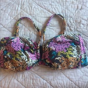 landsend bandeau swim top with straps