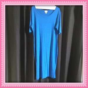 LuLaRoe XL Royal blue Julia EUC