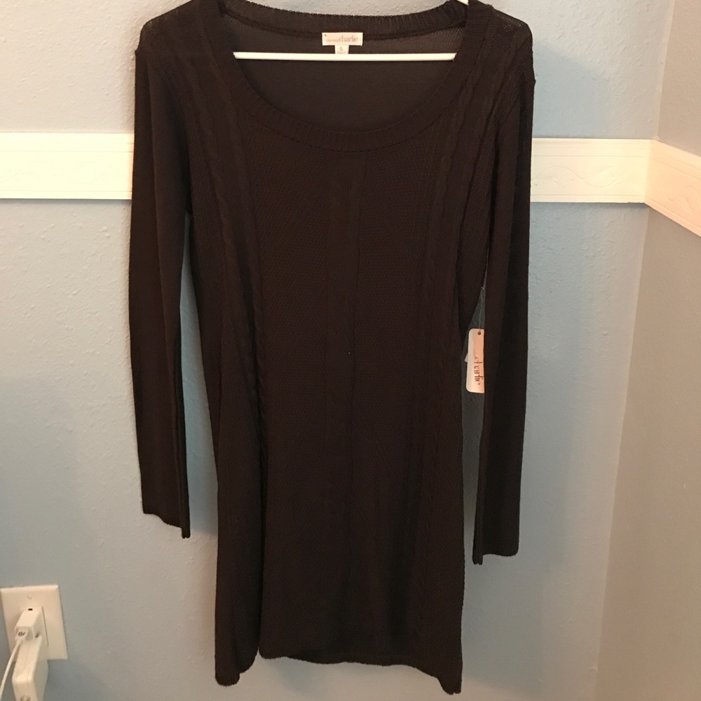 Brown Sweater Dress