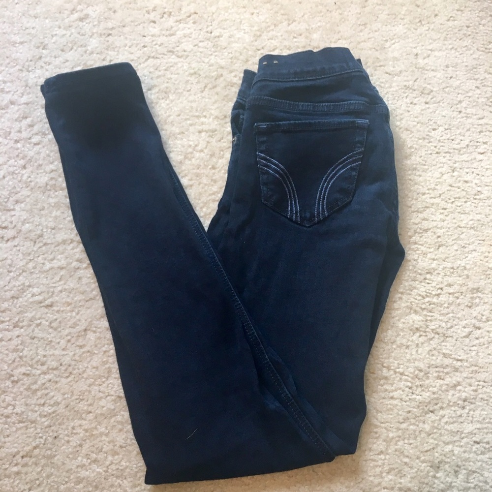 Hollister dark ink wash skinny jeans