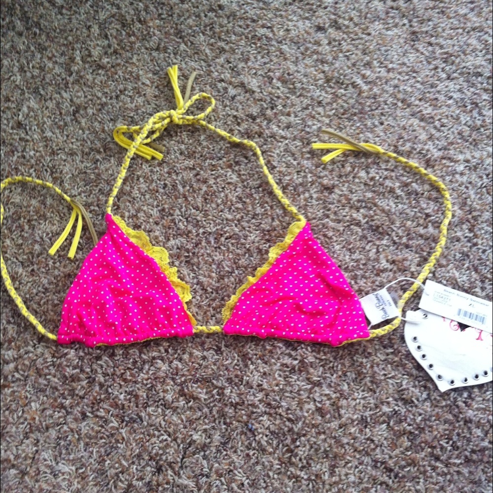 Nwt Beach Bunny Lady Lace bikini top