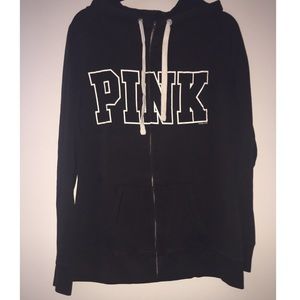 PINK full zip sweatshirt
