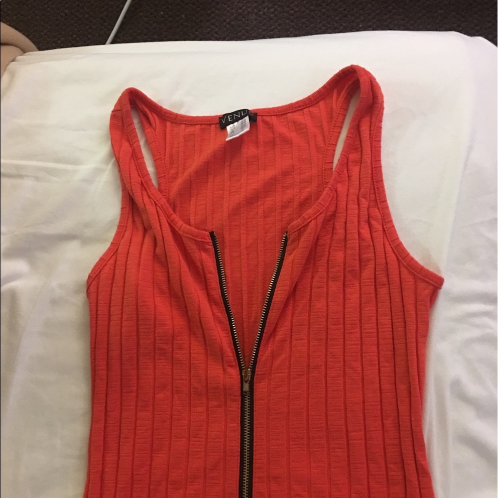NWOT maxi  zipper front dress