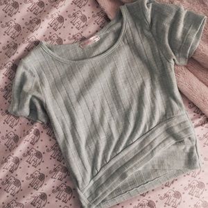 A'GACI Ribbed Crop Top