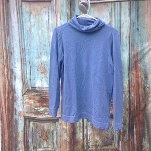 Blue Turtleneck Shirt