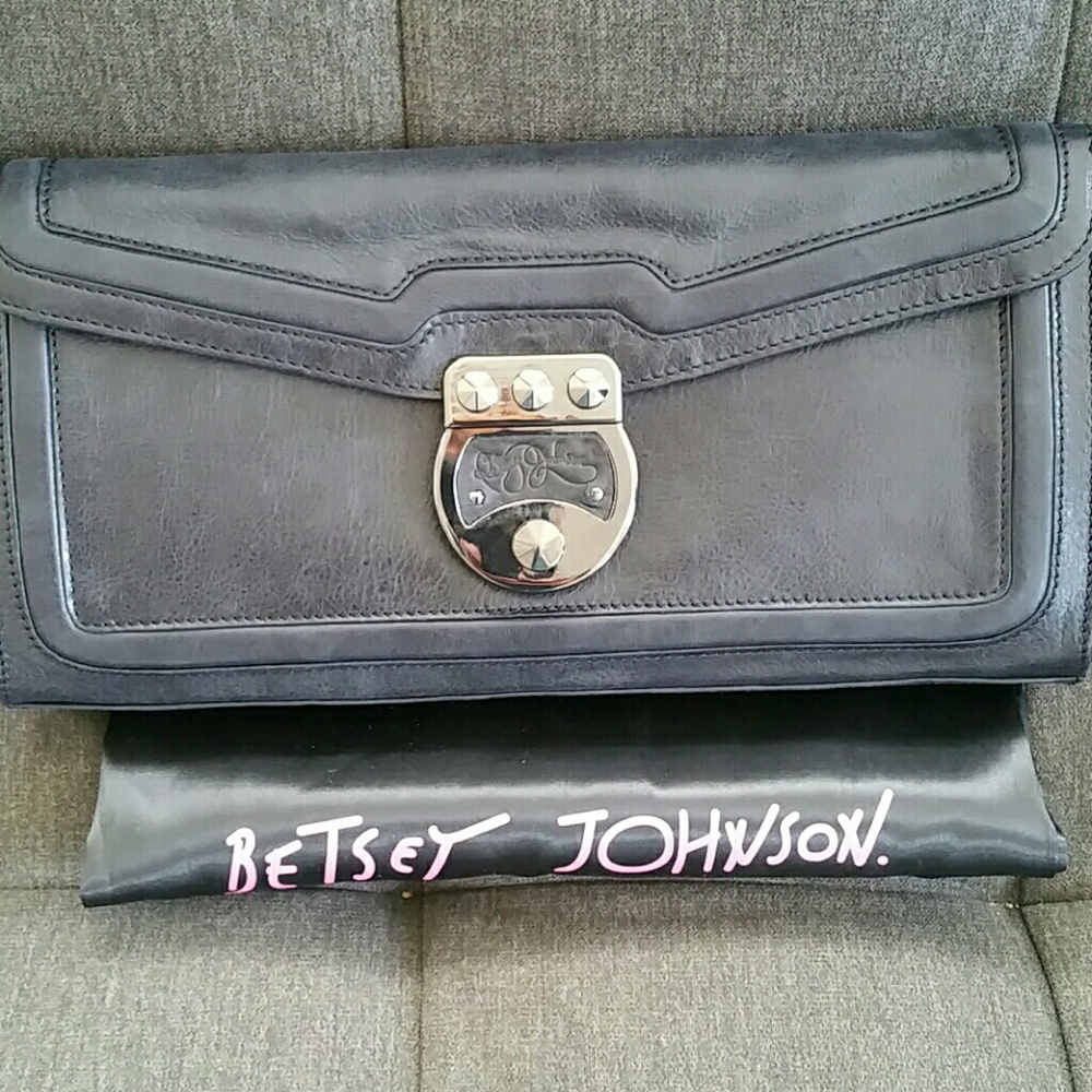 Betsey Johnson Studded Clutch