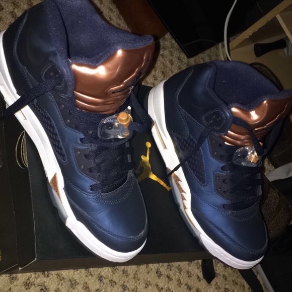 air jordan 5s, bronze