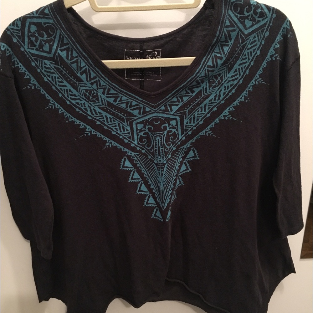 Soft Cotton Free People 3/4 Sleeve T