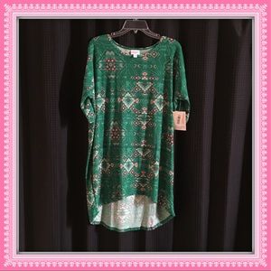 LuLaRoe medium southwest pink and green Irma NWT