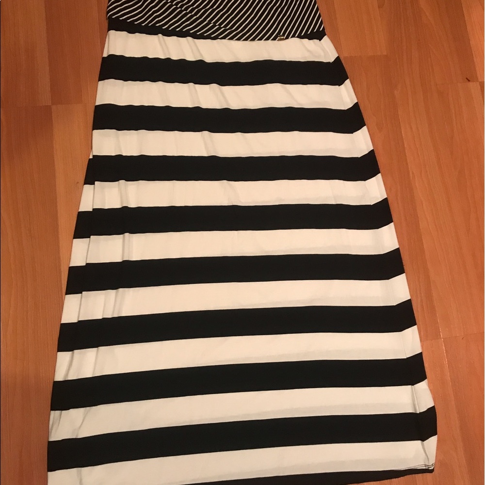 Calvin Klein striped maxi skirt size M