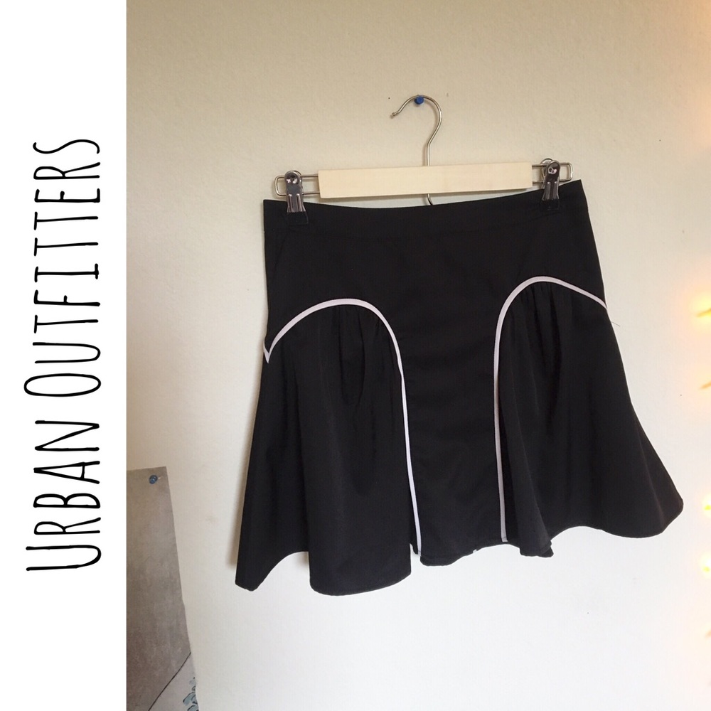 Pins and needles black skater skirt