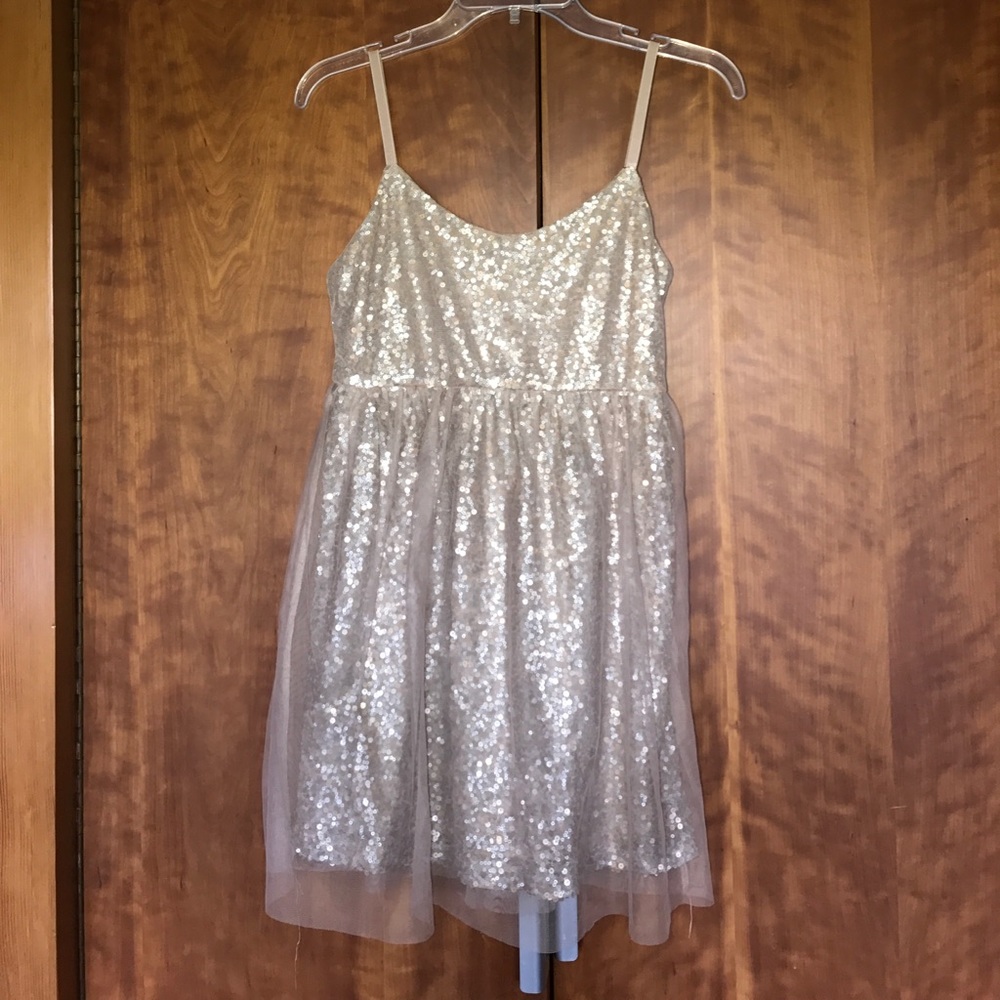 Short Gold Sequin Dress