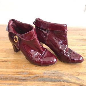 Juicy Couture patent leather ankle boots