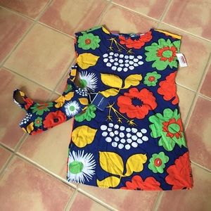 NWT Marimekko Bikini Top & Coverup FLORAL