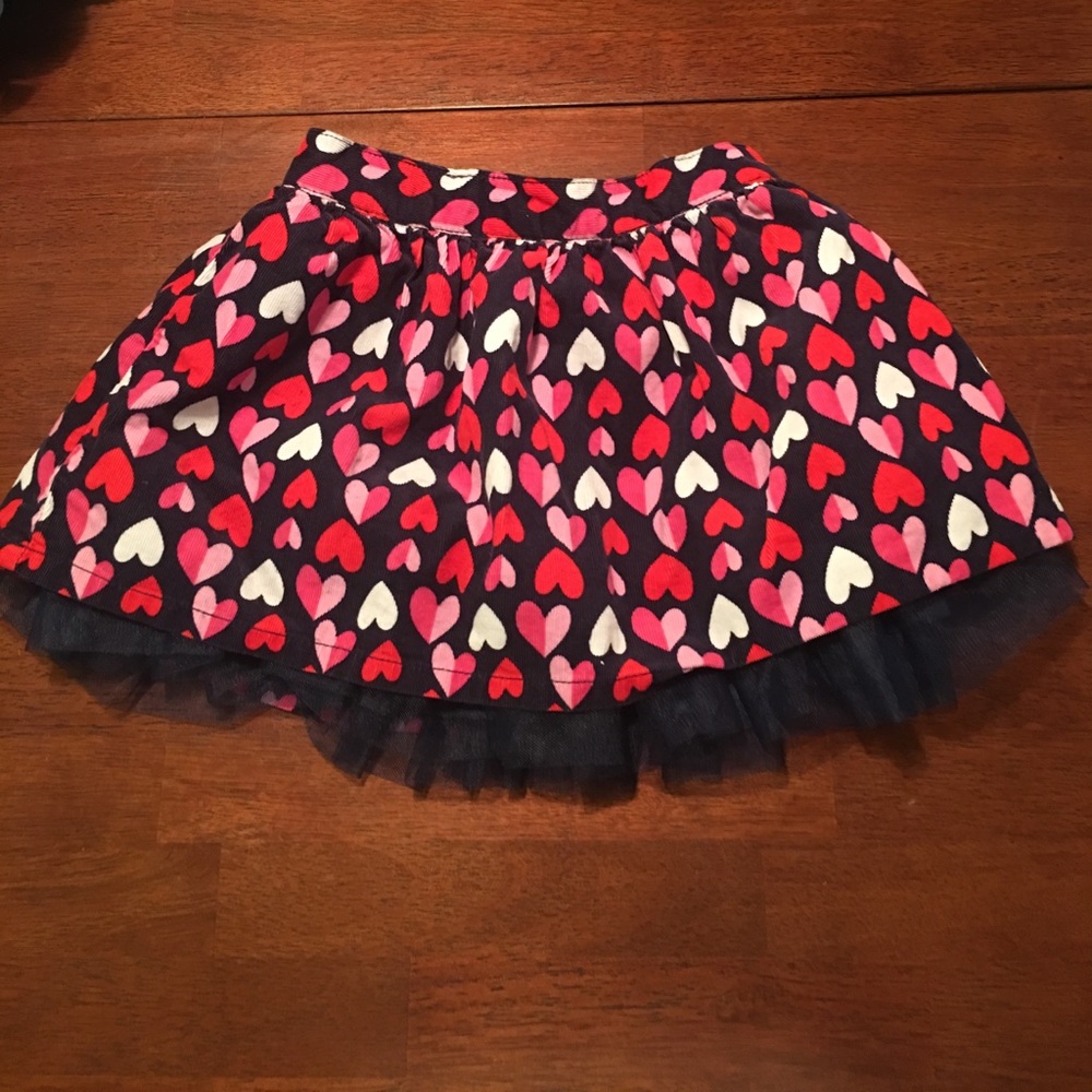 NEVERWORN Gymboree  Heart Skirt