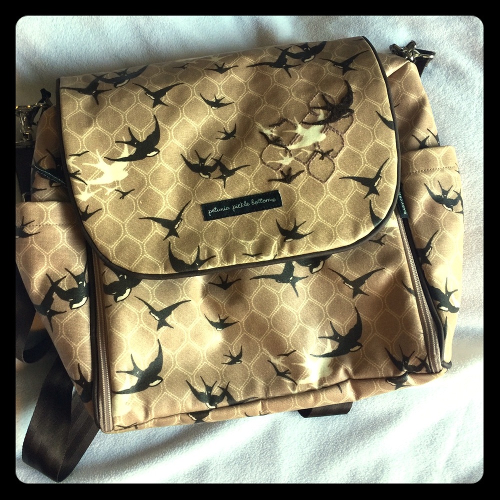 Petunia Pickle Bottom Glazed Canvas Boxy Backpack