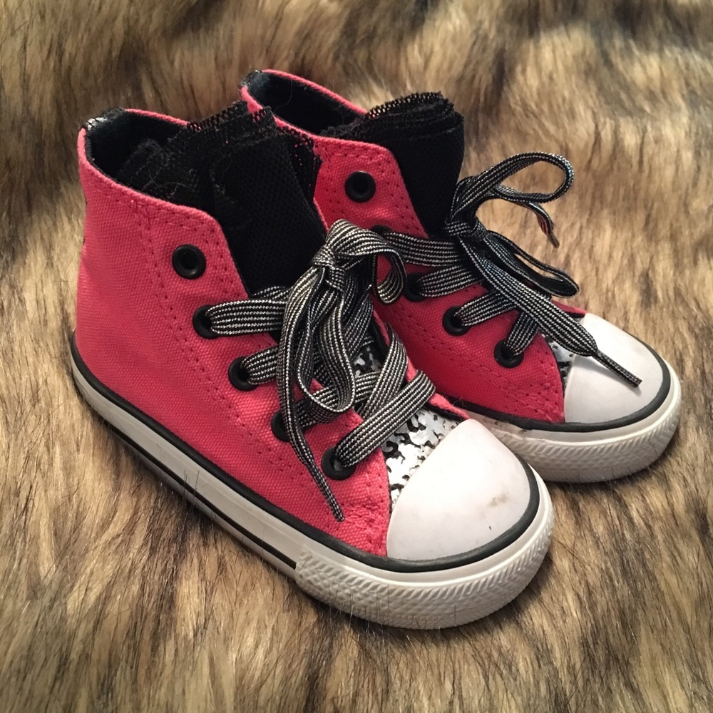 Pink High Top Converse All Stars